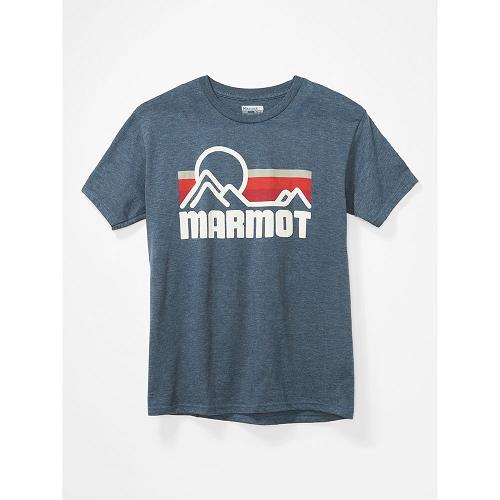 Marmot Coastal Clothes - Mens T-Shirts Navy CA6478035 Canada